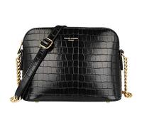 David Jones - Damen Krokodil Umhängetasche - Kroko PU Leder Kleine Handtasche Frau - Kette Tasche Crossbody Bag Abendtasche - Schultertasche Reißverschluss - Elegant Mode Clutch Party Handy - Schwarz