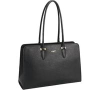 David Jones - Handtasche, Einkaufstasche, Damen, große Größe XL - Schultertasche, Schule, Arbeit, Business, Format A4, Kunstleder, langer Henkel, Shopper, Schwarz , one size