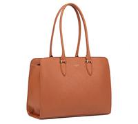 David Jones - Damen Shopper Große Handtasche - Schultertasche PU Leder Lange Henkel - Arbeitstasche A4 Henkeltasche Tote Bag Laptop Schulter Tasche - Arbeit Schule Büro Elegant Alltag - Cognac Braun