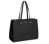 David Jones - Damen Shopper Handtasche - Frau Große Henkeltasche PU Leder - Arbeitstasche Viele Fächer Tasche - Aktentasche A4 Laptop Schultertasche Business Arbeit Schule Büro Elegant Tote - Schwarz