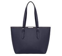 David Jones - Damen Shopper Handtasche - Große Schultertasche Tote Bag PU Leder - Tasche Büro Schule Uni Einkauf Shopping Reise - Alltag Tragetasche Frau - Arbeitstasche A4 Laptop Elegant - Dunkelblau