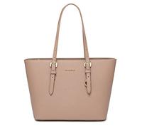 David Jones - Damen Shopper Handtasche Mittelgroße - Schultertasche Tote Bag PU Leder - Tasche Alltag Büro Arbeit Schule Reise Shopping - Klassische Arbeitstasche Elegante Mittlere Große - Rosa