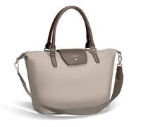 David Jones - Damen Shopper Nylon Wasserdichte Handtasche - Schultertasche MittelGroße Henkeltasche - Weich Tote Shopping Bag Elegante Tasche - Umhängetasche Modische Alltag Arbeit Reise - Taupe Braun