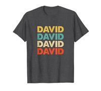 David T-Shirt, Herren, Anthrazit Meliert, M