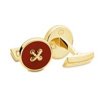 DAVIDOFF ESSENTIALS Manschettenknöpfe - exklusive rhodinierte und lackierte Messing Manschettenknöpfe - stilvolle Herren Accessoires in Knopf-Optik