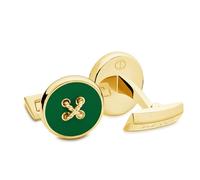 DAVIDOFF ESSENTIALS Manschettenknöpfe - exklusive rhodinierte und lackierte Messing Manschettenknöpfe - stilvolle Herren Accessoires in Knopf-Optik