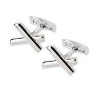 Davidoff Essentials Manschettenknöpfe Messing 2 cm silber (23386)