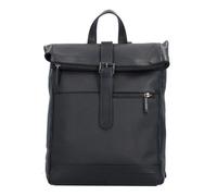 Davidoff Paris Rucksack Leder 38 cm Laptopfach schwarz