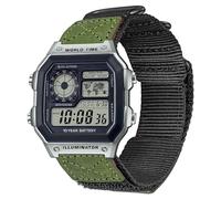 DAVILANE 18 mm Uhrenarmband für Casio AE-1000W AE-1200 AE-1300 AEQ-110W AQ-S800W MRW-200H MRW-S300 SGW-300H SGW-400H W-216H W-218H W-735H, robustes Nylon-Sportarmband