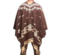 DAVLINA, Clint Eastwood Poncho aus Alpakawolle, Western-Stil, einzigartig und handgefertigt in Ecuador, dicker, warmer und weicher Wollponcho