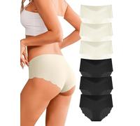 Dawnrole Unterhosen Damen Seamless Slips Damen Unterwäsche Frauen Weich Schlüpfer Mehrpack 6