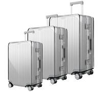 DAWRIS Kofferschutzhülle Transparent 20+24+28 Zoll Koffer Set 3 Stück PVC Kofferhülle Wasserdicht Kofferüberzug Schutzhülle Koffer Hüllen Hülle Kofferschutzhülen Suitcase Cover Überzug Abdeckung