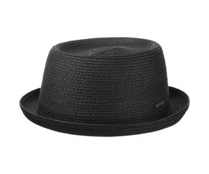 Dawson Pork Pie Strohhut by Stetson schwarz XL (60-61 cm)