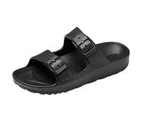 Dawwoti Frauen Bequeme Flip Flops Solid Color Slides Zweireiher Einstellbarer Slipper