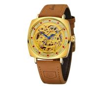 DAXIAOYU Automatische mechanische Herren-Armbanduhr, Militär, Sport, männliche Uhr, Top-Marke, luxuriös, original, wasserdicht, hohl, Gold, Luxuriös