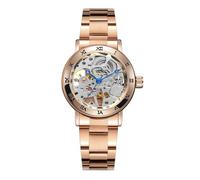 DAXIAOYU Modische Top-Marke, Damenuhren, Skelett, Automatikuhr, einfache Damen-Armbanduhren, elegante Damenuhr, gold