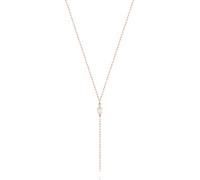 day berlin Damen Perlenkette Elia in Rosegold 18k vergoldet, 50+5 cm Halskette mit echter Süßwasserperle 6 x 5 mm, 316L Edelstahl, nickelfrei & wasserfest