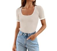 Day Prime 2024 Angebote Damen Blusen Kurzarm Sommer Weiss Shirts Damen Sommer Baumwolle Oberteil Mit Puffärmeln Damen Shirt Halloween Damen Top Für Dicke Damen Meine Bestellung Sale