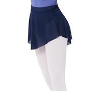 Daydance Ballettrock aus Netzstoff, elastischer Punkt-Tanzrock für Teenager-Mädchen, 12-14 Jahre, Damen, Marineblaues Netzgewebe, X-Klein