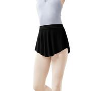 Daydance Ballettrock aus Netzstoff, elastischer Punkt-Tanzrock für Teenager-Mädchen, 12-14 Jahre, Damen, Schwarzes Mesh, X-Groß