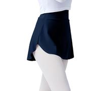 Daydance Ballettrock zum Überziehen, elastischer Minirock zum Tanzen, Marineblau, Klein
