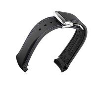 dayeer 20 mm 22 mm Luxus-Uhrenarmband aus Gummi mit gebogenem Ende und Faltschließe für Omega Seamaster-Armbänder aus Silikon (Color : 5, Size : 22mm)