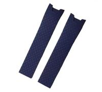 dayeer 20mm Silikon Gummi Armbanduhr Band Strap Für Ulysse Nardin Dame Armband(Blue)
