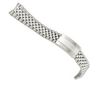 dayeer 21 mm 20 mm luxuriöses 904L-Uhrenarmband aus massivem Edelstahl für Rolex Oyster Perpetual Datejust Silberarmband (Color : 904l Silver, Size : 21mm)