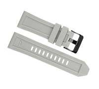 dayeer 26 mm Silikon-Armband für Diesel DZ4496/4535/4283/4476/7416/7396 Serie, rauchgrau, weiches, wasserdichtes Armband, Uhrenzubehör (Color : Gray Black Clasp, Size : 26mm)