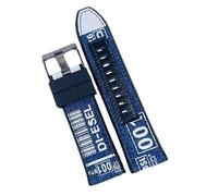 dayeer 26 mm Uhrenarmband für Diesel Modell DZ4541 großes Zifferblatt Denim Blue Watchband