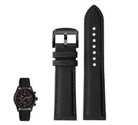 dayeer Carbonfaser-Nylon und echtes Leder für Mido Commander M021/M025 Sportuhren für Herren(Blackbb1,20mm)