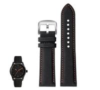 dayeer Carbonfaser-Nylon und echtes Leder für Mido Commander M021/M025 Sportuhren für Herren(Blackos1,20mm)