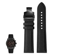 dayeer Carbonfaser-Nylon und echtes Leder für Mido Commander M021/M025 Sportuhren für Herren(Blackbb3,20mm)