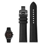 dayeer Carbonfaser-Nylon und echtes Leder für Mido Commander M021/M025 Sportuhren für Herren(Blackbb2,20mm)