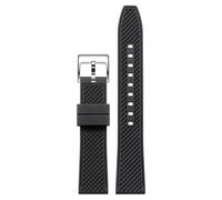 dayeer Fluorelastomer-Uhrenarmband für Rolex Submariner, universelle Silikonarmbänder für Omega(Blacks,19mm)