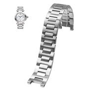 dayeer Für Cartier PASHA Serie Edelstahlarmband Mit Faltschließe(Silver,22-14mm)