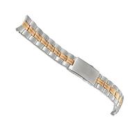 dayeer Für Tissot PR100 T101.417 T101410 Armband 20mm Edelstahl Massivmetall Uhrenarmband(Silver rosegold)
