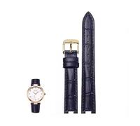 dayeer Gekerbtes Lederarmband für GC PASHA DE Herren- und Damen-Spezialarmband für Rossini(Bluer,18-9mm)