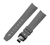 dayeer Gummi-Uhrenarmband für Omega, 20 mm, für Rolex, geflochtenes Muster(Dark grayb2)