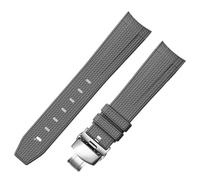 dayeer Gummi-Uhrenarmband für Omega, 20 mm, für Rolex, geflochtenes Muster(Dark grays2)