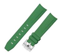 dayeer Gummi-Uhrenarmband für Omega, 20 mm, für Rolex, geflochtenes Muster(Dark greens1)