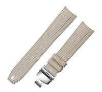 dayeer Gummi-Uhrenarmband für Omega, 20 mm, für Rolex, geflochtenes Muster(Warm grays2)