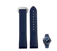 dayeer Gummiarmband für Omegas neues Seamaster 300 Speedmaster Planet Ocean 600 Silikonarmband(Blues,22mm)