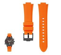 dayeer Harz-Silikon-Uhrenarmband für TIMEX Tide Compass Serie T2N721 T2N720 Uhrenarmband Zubehör(Orangeb a)