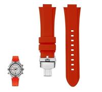 dayeer Harz-Silikon-Uhrenarmband für TIMEX Tide Compass Serie T2N721 T2N720 Uhrenarmband Zubehör(Reds b)