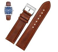 dayeer Herren-Uhrenarmband aus Leder für Hamilton Khaki Jazz Aviation Uhrenarmband mit Faltschließe(Brown a1,23mm)
