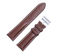 dayeer Italienisches Lederuhrenarmband für Breitling Pilot Avenger Chronomat Superocean Heritage Series(Matte brown wing silver 1,22mm)