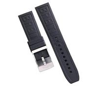 dayeer Kautschuk-Uhrenarmband für Breitling Avenger Super Ocean Challenger, Aufklärungsflugzeug Professional Series(Blackb1)