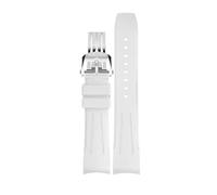 dayeer Kautschukarmband für Breitling Aerospace Chronograph Premier Super Ocean Legendary Aviation(White1,22mm)