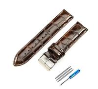 dayeer Leder Uhrenarmband für DW Strap Damen Herren Uhrenarmbänder für Daniel Wellington(Brown(ZJ)-Steel-K1,20mm)